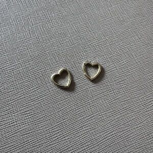 Elegant Gold Heart Earrings